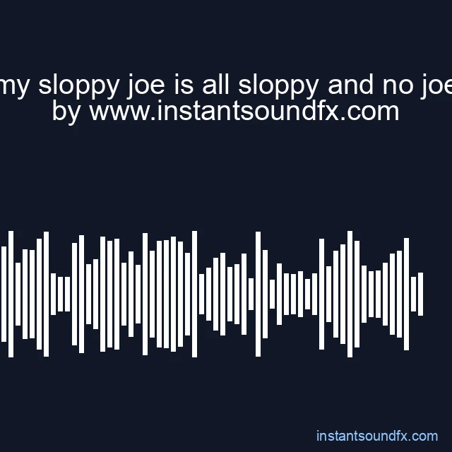 my sloppy joe is all sloppy and no joe image