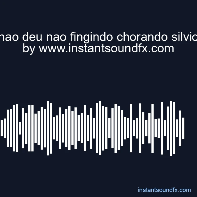 nao deu nao fingindo chorando silvio image