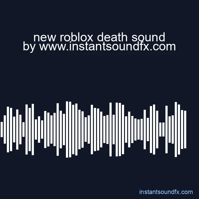 new roblox death sound image
