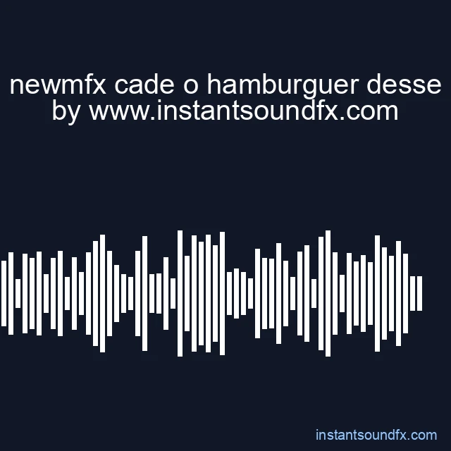 newmfx cade o hamburguer desse image