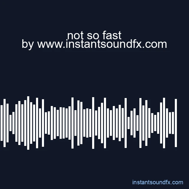 not so fast image