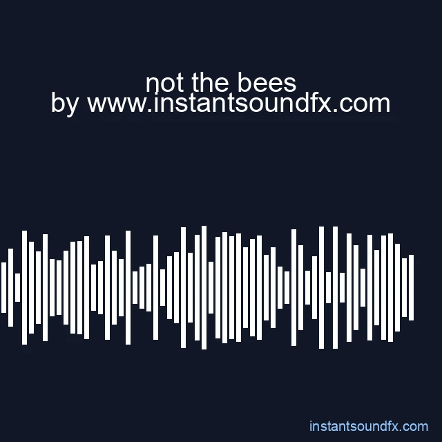 not the bees image