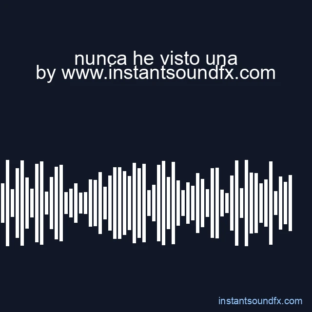 nunca he visto una image