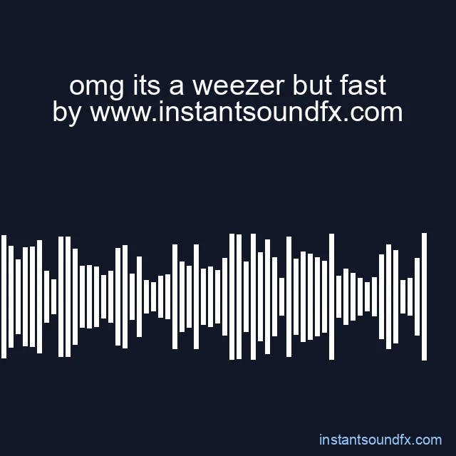 omg its a weezer but fast image