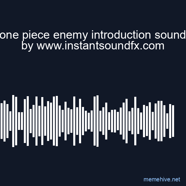 one piece enemy introduction sound image