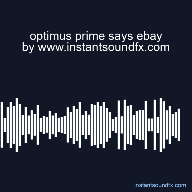 optimus prime says ebay image