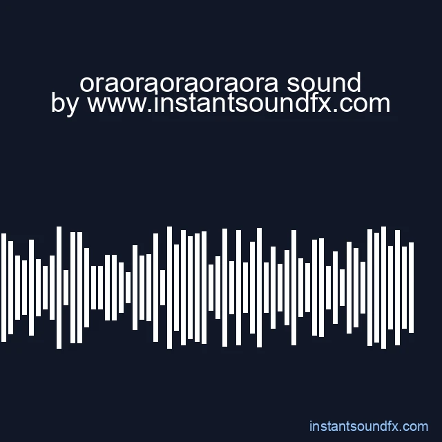 oraoraoraoraora sound image