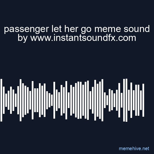 passenger let her go meme sound image