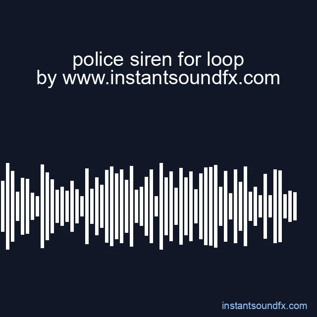 police siren for loop image