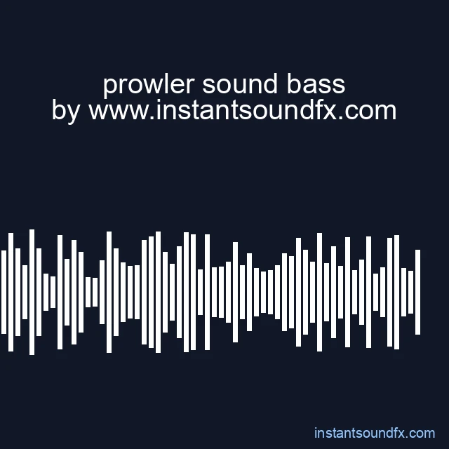prowler sound bass image