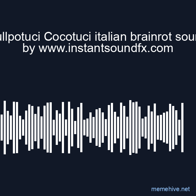 Pullpotuci Cocotuci italian brainrot sound image