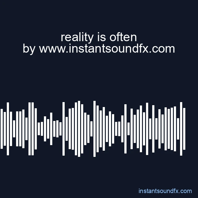 reality is often image