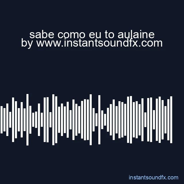 sabe como eu to aulaine image