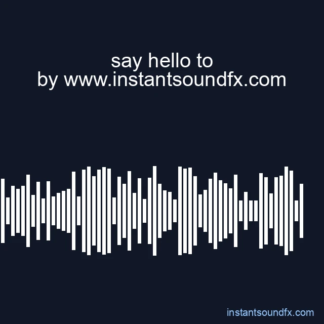 say hello to image