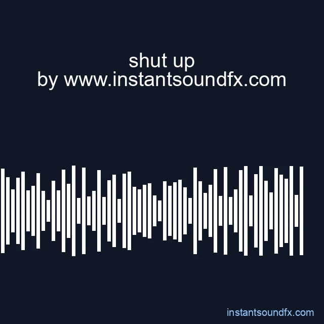 shut up image