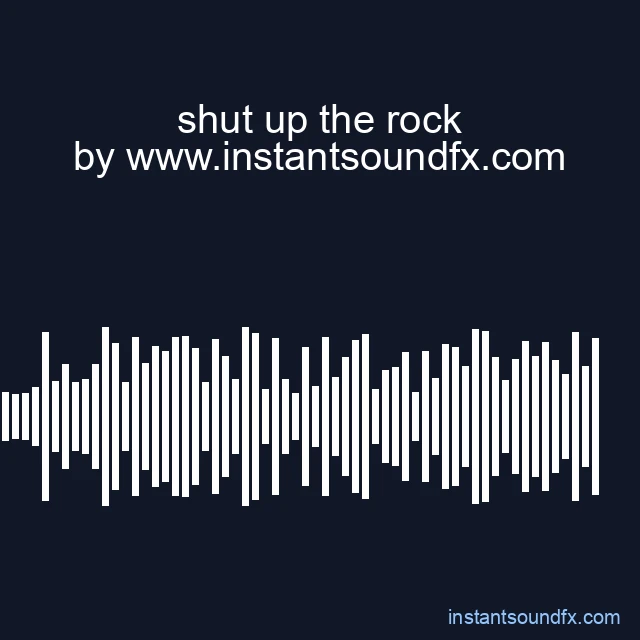 shut up the rock image