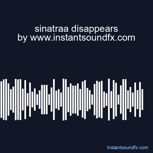 sinatraa disappears image