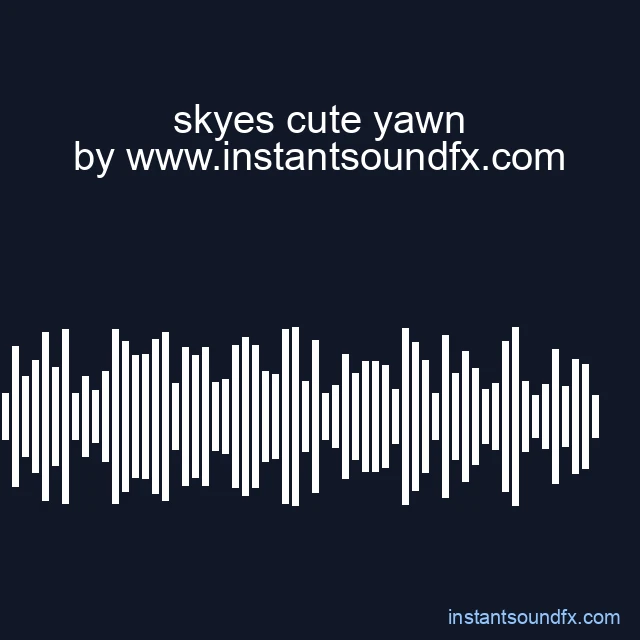 skyes cute yawn image