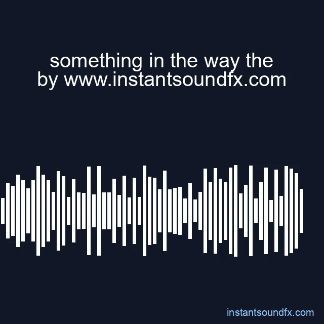 something in the way the image