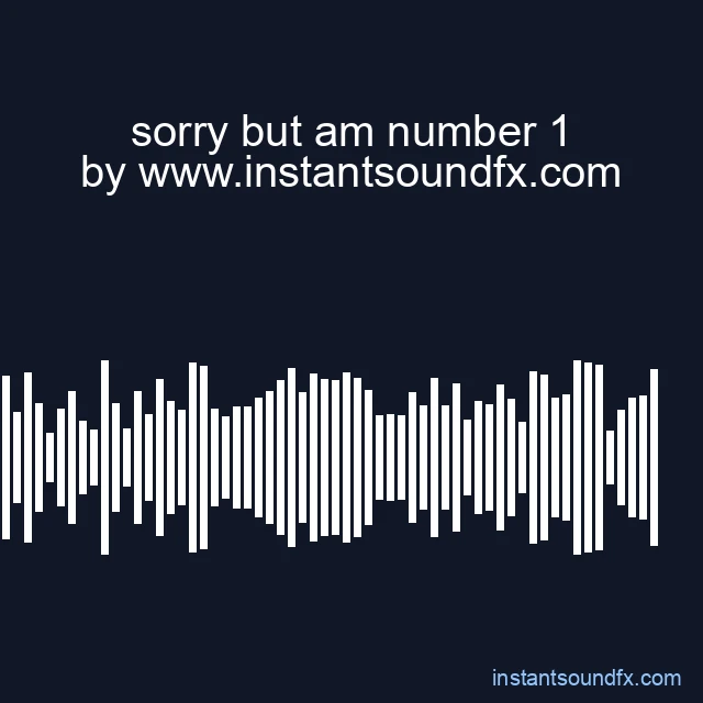 sorry but am number 1 image