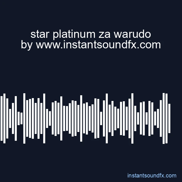 star platinum za warudo image