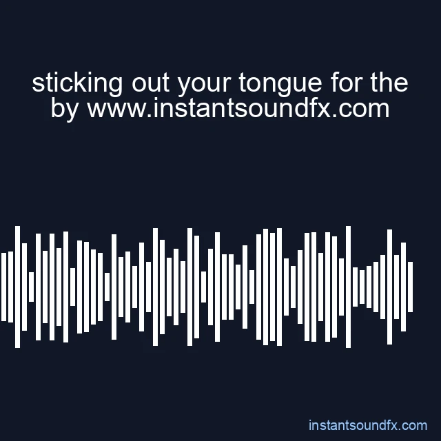 sticking out your tongue for the image