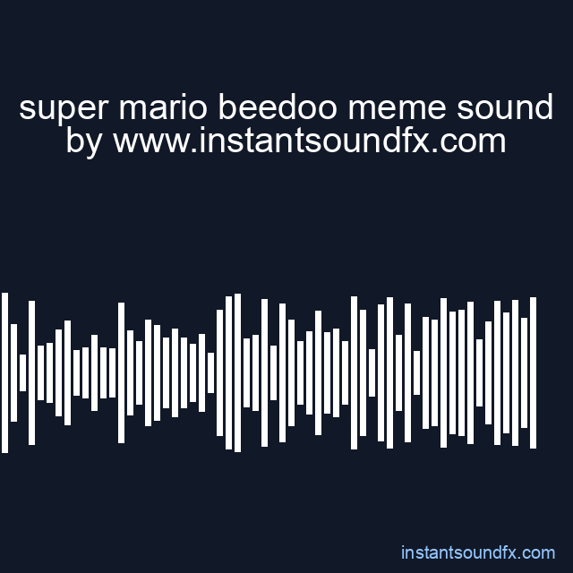 super mario beedoo meme sound image