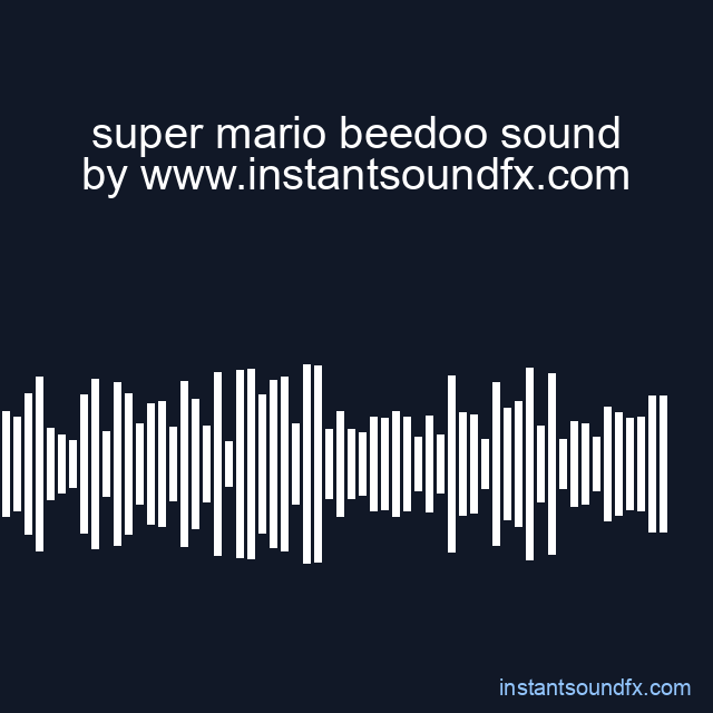 super mario beedoo sound image