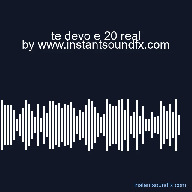 te devo e 20 real image