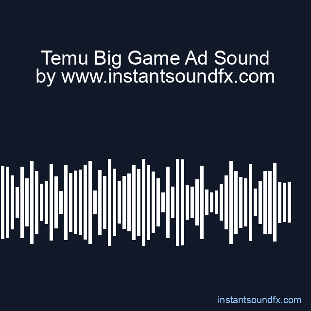 Temu Big Game Ad Sound image