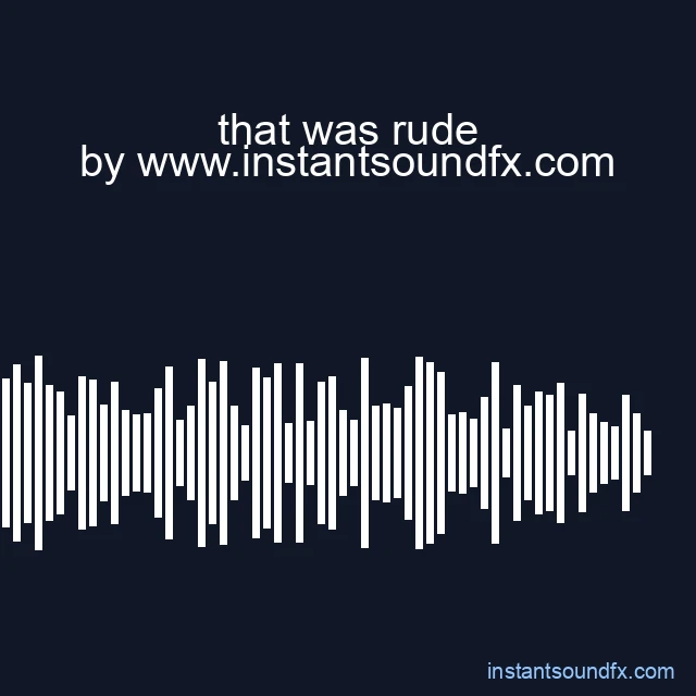 that was rude image