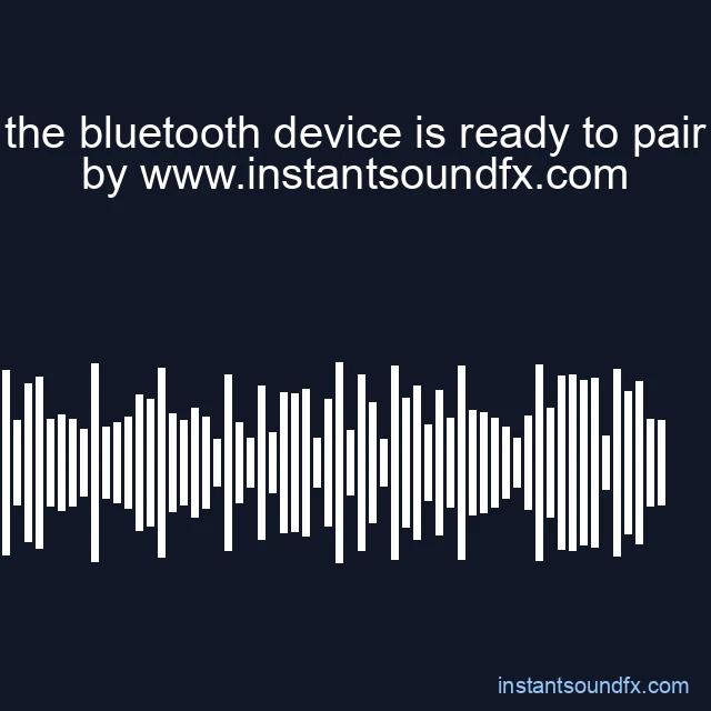 the bluetooth device is ready to pair image