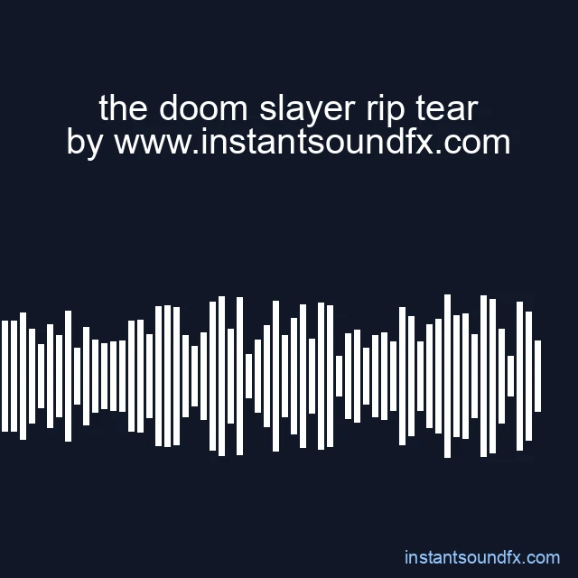 the doom slayer rip tear image