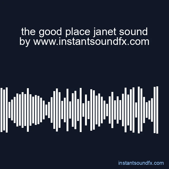 the good place janet sound image