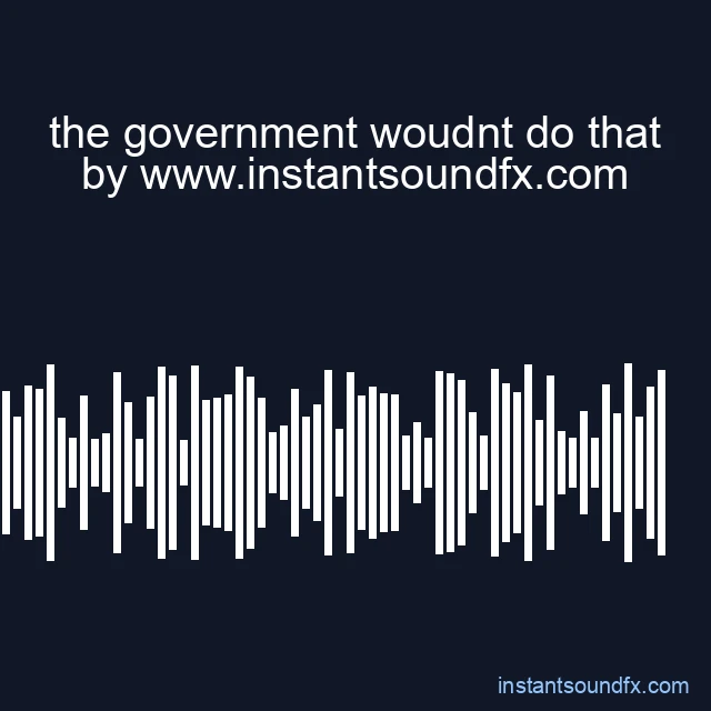 the government woudnt do that image
