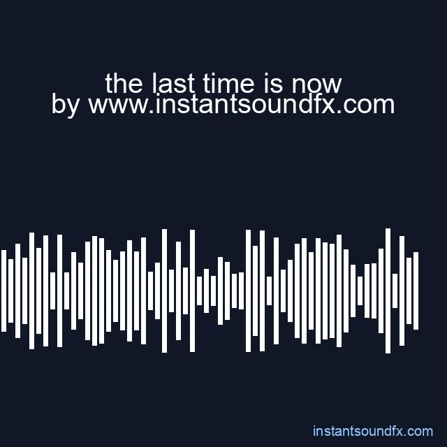 the last time is now image