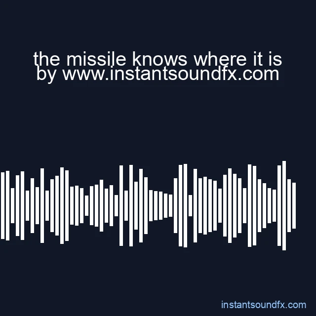 the missile knows where it is image