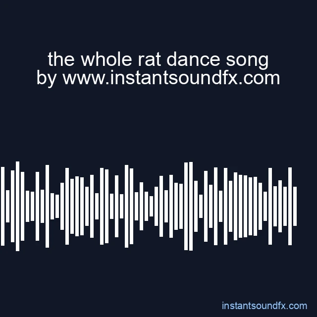 the whole rat dance song image