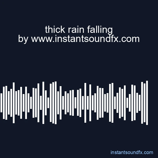 thick rain falling image