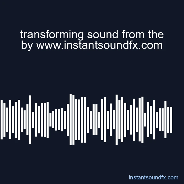 transforming sound from the image