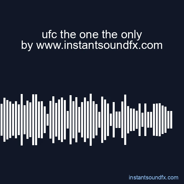 ufc the one the only image