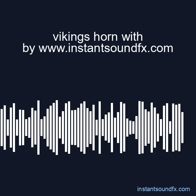 vikings horn with image