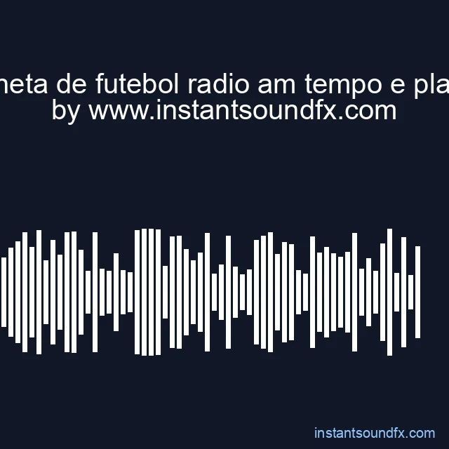 vinheta de futebol radio am tempo e placar image