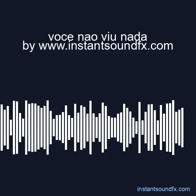 voce nao viu nada image