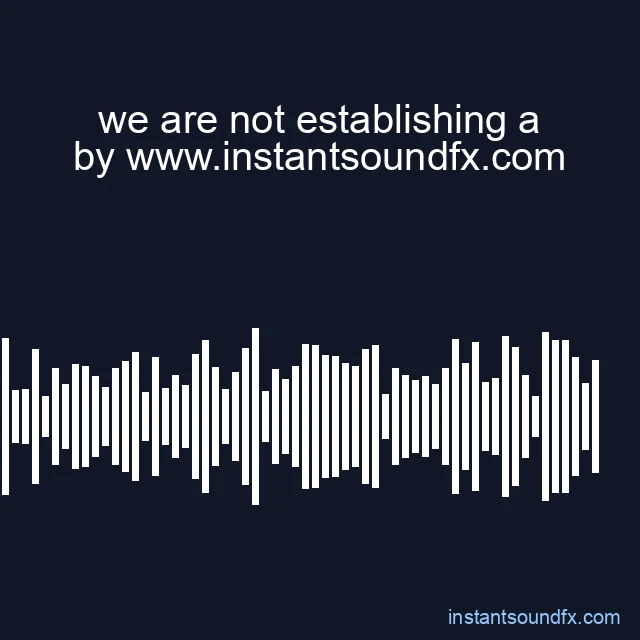we are not establishing a image