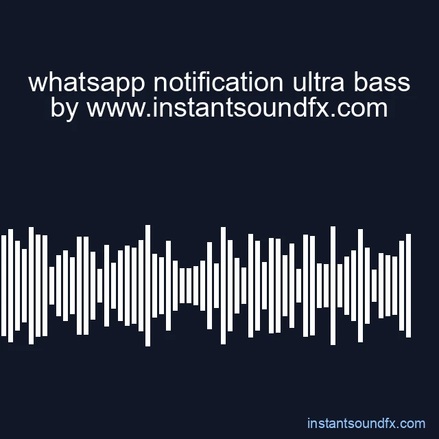 whatsapp notification ultra bass image