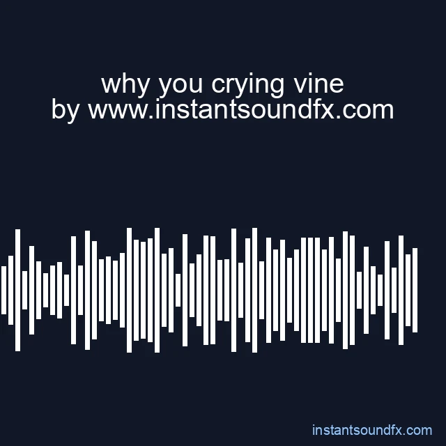 why you crying vine image