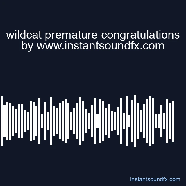 wildcat premature congratulations image