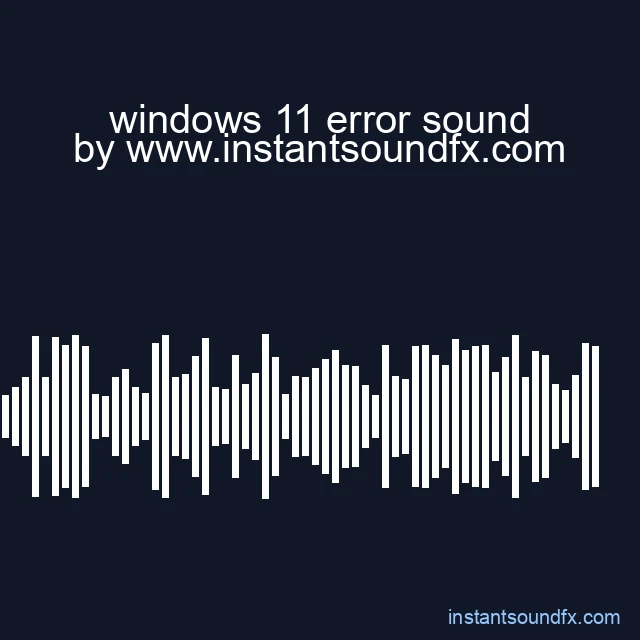 windows 11 error sound image