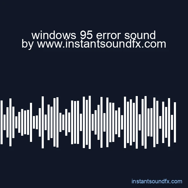 windows 95 error sound image